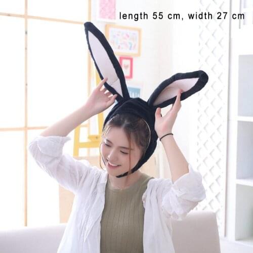 Fashion Bunny Ears Hat Rabbit Headgear Halloween Party Hat Women Girls Long Bunny Ears Cap for Women Cute Beanie Plush Hat Gifts