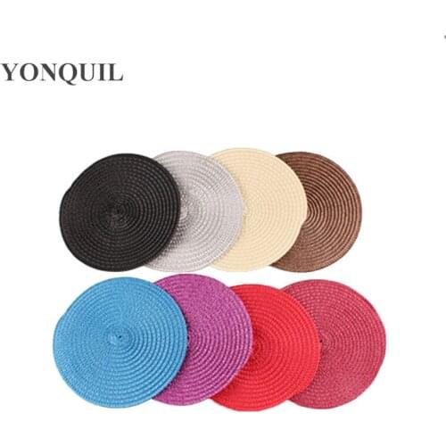 New Arrivals Round Bases 15 CM Straw Fascinators Base Hats Make Women Party DIY Hair Accessories Millinery Hats 24Pcs/Lot SYB34