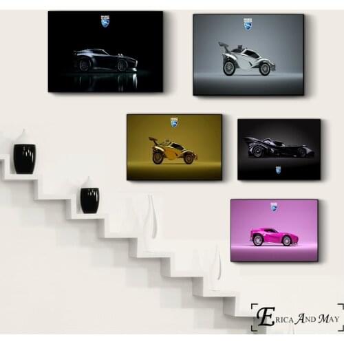 Rocket League Cars Game Wallpaper Poster And Print Canvas Art Painting Wall Pictures For Bedroom Decoration Home Decor No Framed