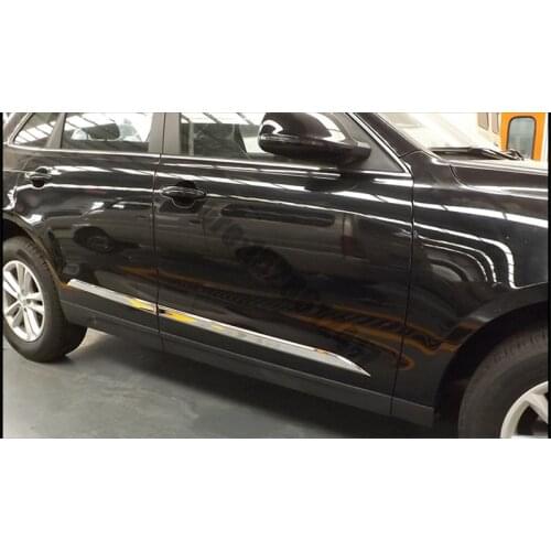 For Zotye t600 2014-2017 Stainless Steel Body trim Trunk tailgate trim back door Tailgate trim Car Styling