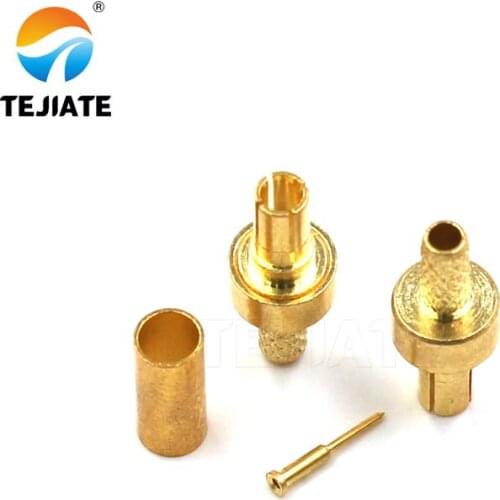 2PCS RF Connector CRC9 J/JW No Wires All Copper Gold-plated Or Nickel-plated