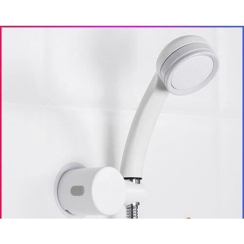 Punch-Free PP Adjustable Nozzle Base Shower Head Mounting Brackets Strong Sucker Faucet Fixed Holder Bathroom Supplies