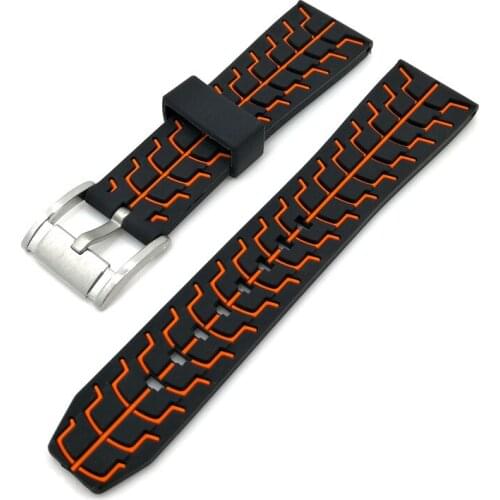 20 22 24MM Watch Band FOR-TAG -HEUER All Series Watch Bracelet Two Color Silicone Strap Rolex TISSOT Watch Accessories Belt