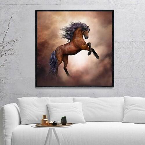 Modern cuadros decoracion beautiful horse wall pictures Poster Nordic cute Wall Art Picture Nordic Home Decor Canvas Painting
