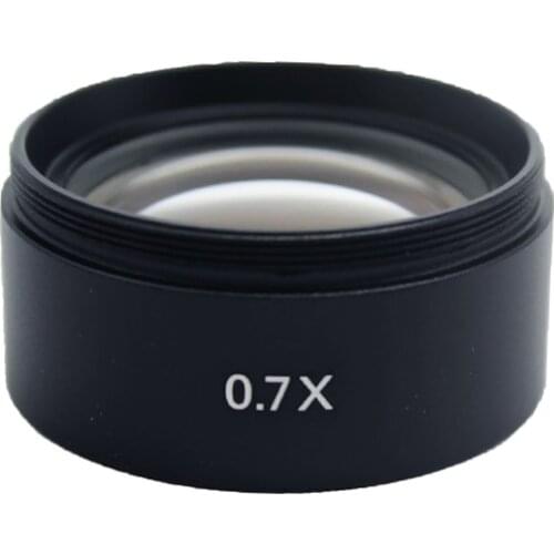 Microscope Auxiliary Objective Lens 0.5X 0.7X 2X 0.3X 48mm for Stereo Microscopes Parts Accessories