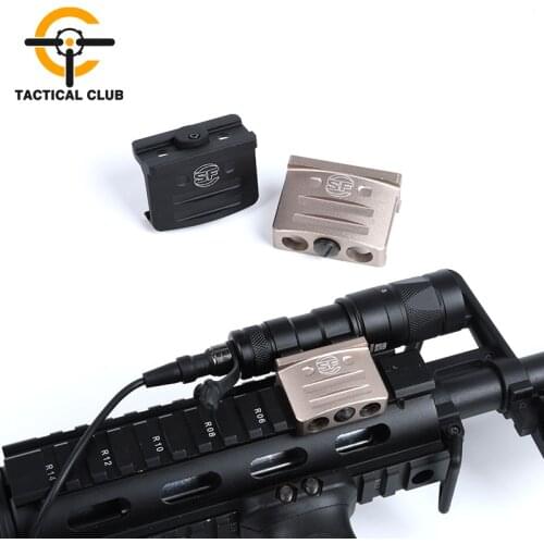 WADSN Tactical Flashlight 45 Degree OffSet Mount 20mm Rail For M300 M600 Scout Lights Base Weapon Gun Light Mounts Accessories