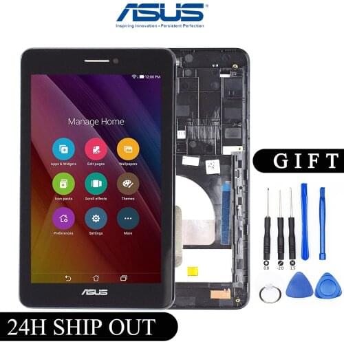 Original For Asus MeMO Pad HD7 ME175CG ME175 K00Z Parts LCD Display Matric Touch Screen Digitizer Sensor Assembly with Frame