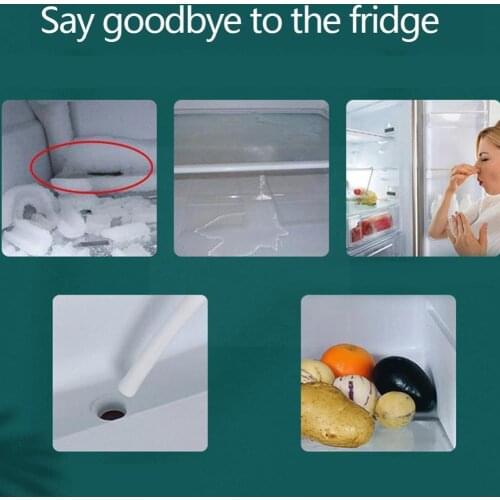 Behogar 5PCS Fridge Cleaner Refrigerator Drain Hole Brush With Dredge Injector Rod Ice Pipe Clog Shovel Set Plug Remover Wa B4J2