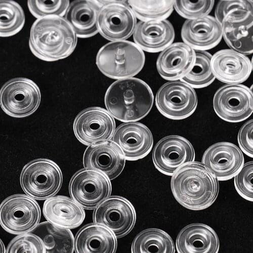 50 Sets Plastic Snap Buttons, No-Sew T3 Snaps fasteners for Bibs Diapers Crafts