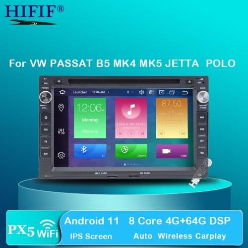 PX5 H53 Android 10 Car Radio Multimedia 2 Din For VW/Volkswagen/Passat/Golf/Skoda Octa Core RAM 4GB DVD Player DSP DVR Camera FM