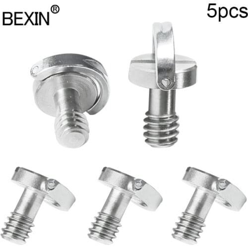 Quick release screw 1/4 " inch d ring screw camera moount screw stainless steel camera adapter for dslr camera quick shot plate