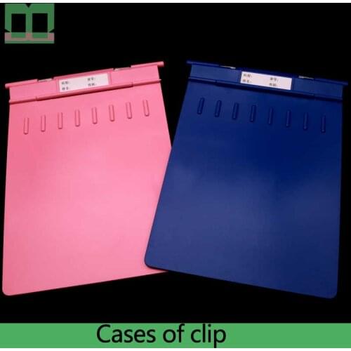 Cases of clip thicken quality plastics blue pink surgical operating instrument 30*23cm Medical folder