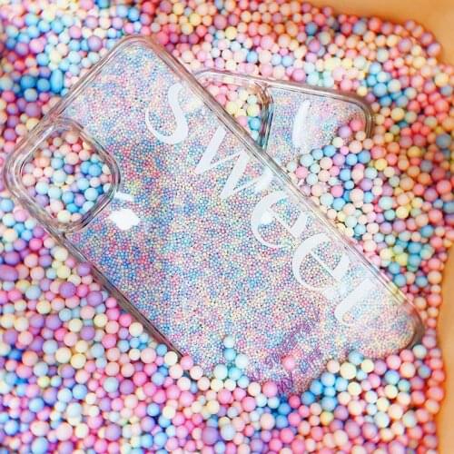 Cute candy bubble ball Phone case For iphone 12 11 pro max XS max xr x SE2 6S 6 7 8 plus 12 mini Transparent soft silicone cover