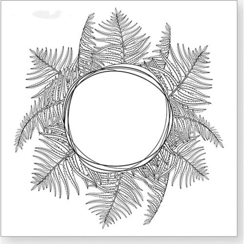 Floral hoop Transparent Clear Stamp for DIY scrapbooking/Card Making C567