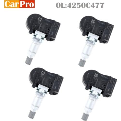 4 Pieces Tire Pressure Sensor TPMS 4250C477 for Citroen C Zero Peugeot 4008 iOn Mitsubishi ASX L200 Lance 433MHz
