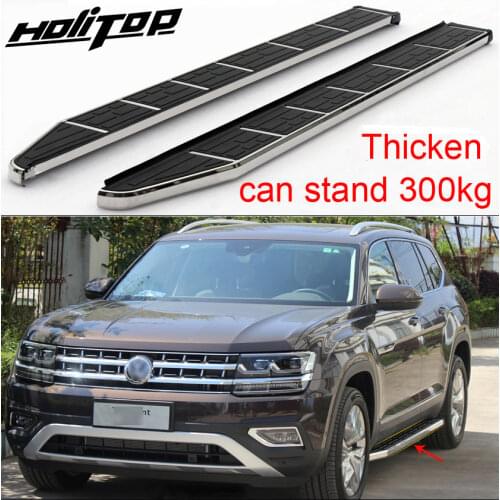 HOT side step side bar pedals running board for Volkswagen Teramont 2016-2018+,old seller,reliable quality,can stand 5 persons