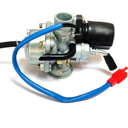 2021 Carburetor with Electric Scooter 50cc 70cc 90cc Mini Carb ATV Choke for Minarelli 2 Stroke 1E40QMB Scooter Moped Carb PZ19J