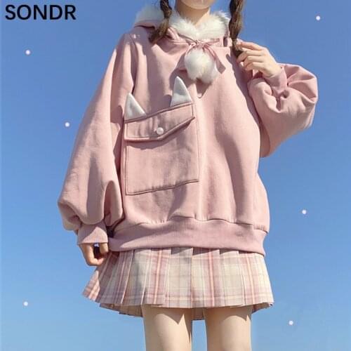 Kawaii Girl Womens Autumn Hoodies