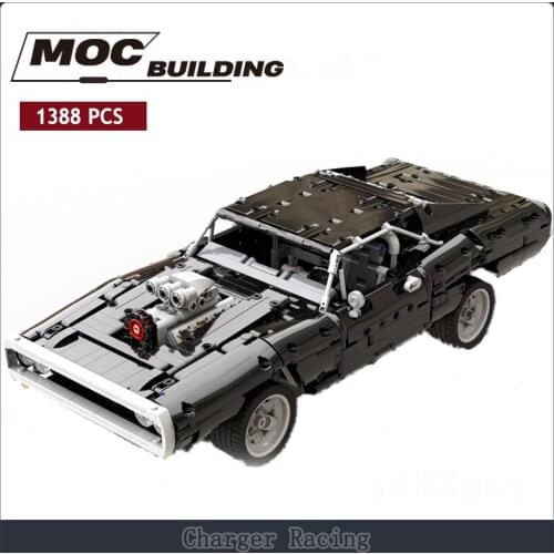 Classic Creative Model Super Racing Dodge Charger Racing MOC Building DIY Toy Kids Gift