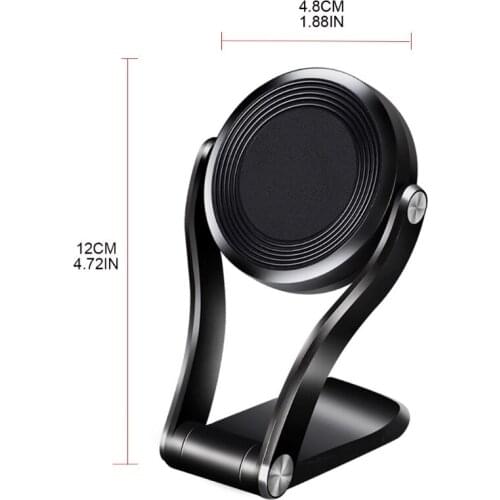 Cell Phone Adhesive Holder Mount PC Mobile Phone Holder Car Mounted Stick Magnet Mobile Phone Bracket Can Adjust 360° B36B