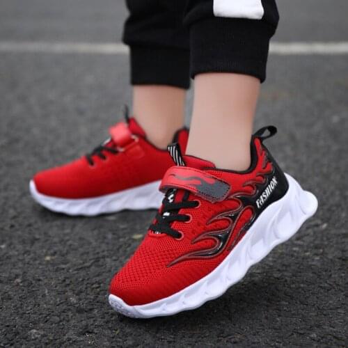 Fashion Children Basketball Sneakers Boys Breathable Tenis Sport Shoes Kids Lightweight Walking Casual Shoes for Girl 2021 Black