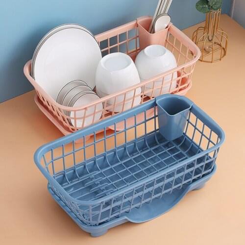 Kitchen ignition rack narrow bowl discs spoon storage filter basket drainage plastic tableware storage basket cupboard
