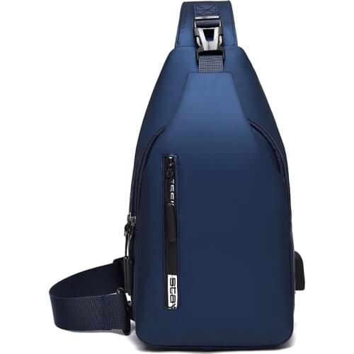 Hot Sell New Male Anti Theft Chest Bags Casual Retro Nylon Shoulder Bag Mens Outdoor Cycling Sports Messenger Bag