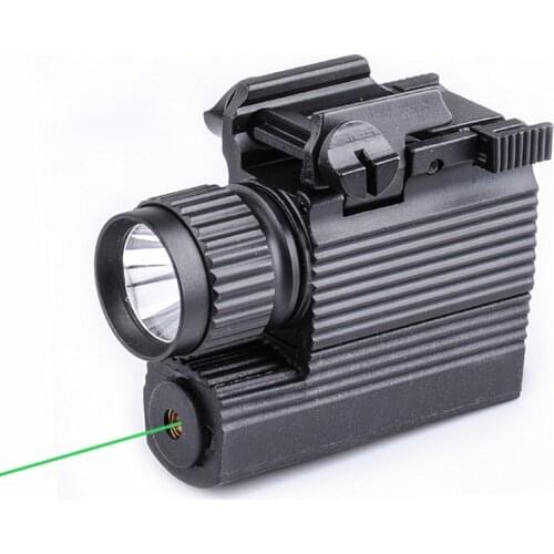 Outdoor Hunting Sight, Green Laser Flashlight, Laser Sight, Two-In-One Sight, Under-Hung Outdoor Hunting Fill Light