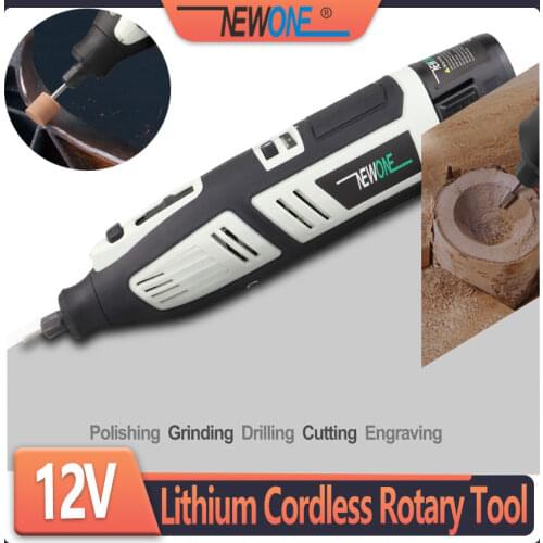 Newone 12V Lithium-Ion Cordless Rotary Tool Kit Electric Mini Drill with Six Speed Adjustment portable Dremel Rotary Tool
