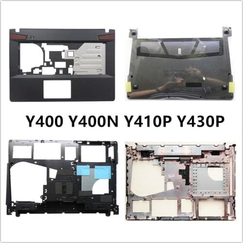 New laptop For Lenovo Y400 Y400N Y410P Y430P Palmrest upper Cover/Bottom Base Cover lower Case/RAM Cover Memery Cover