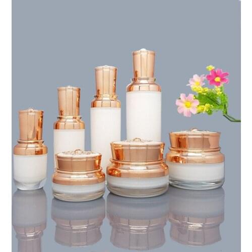 New Style Acrylic Emulsion Packaging Cream Bottling Set Spray Lotion Pump Cosmetic Container Bottle 15/30/50 g ml 100ml