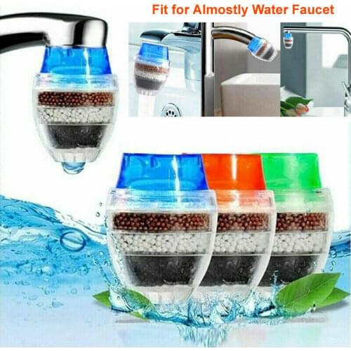 Kitchen Faucet Tap Water Purifier for Household Water Purifier Filter Activated Carbon Filtration Mini Faucet Purifier Random