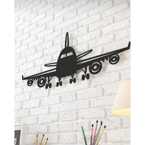 You Bella LLC Style Plane Boing Air Bus Model Metal Wall Art Decoration Wall Hanging For Bedroom Living Room