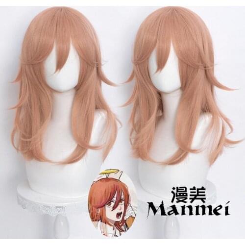 Hot Anime Chainsaw Man Angel Cosplay Wig Hair Synthetic Halloween Christmas Fancy Party Prop Heat Reverse warp