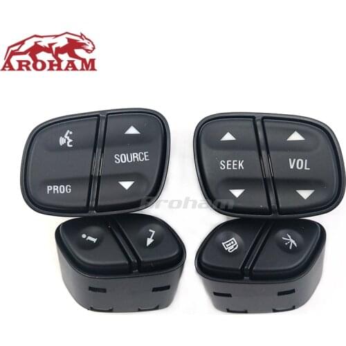 Steering Wheel Radio Volume Control Switch Set For GMC Yukon Chevrolet Hummer H2 2003-2009 21997738 21997739 1999442 1999443