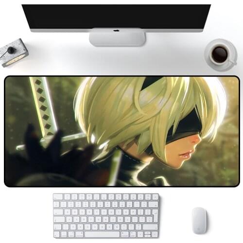 Nier Automata Characters Rubber Pad To Mouse Game Gaming Mouse Pad Gamer Large Deak Mat 29x25cm Mousepad Gaming Pc