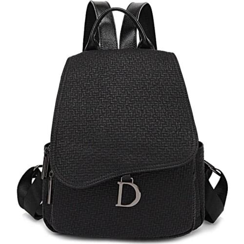 Brand Women Backpack Female Genuine Leather Anti Theft Bagpack Teenage Girls School Bag Ladies Fashion Travel Backpacks Mochila