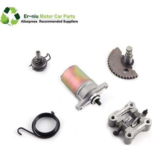 Scooter GY6 50 80 139QMB Engine Parts Electric Starter Clutch Idle Gear Kick starter Spring 64 arms