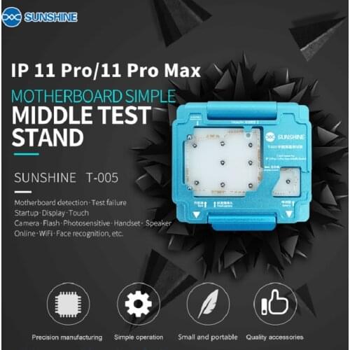 SUNSHINE T-005 Middle Layer Motherboard Tester for IP11 Pro/Pro Max series Test Fixture Simple Test Stand Mainboard Repair Tools