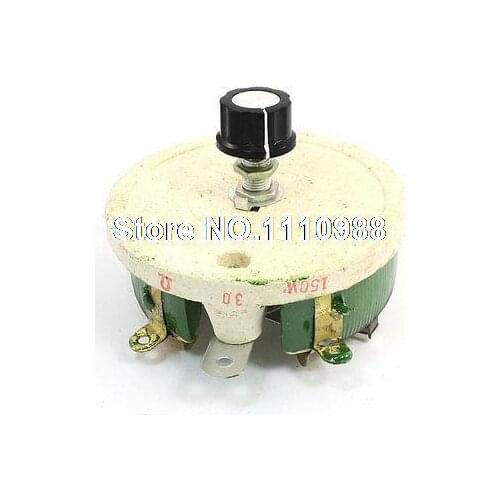 Top Rotary Single Turn Resistor 150W 30 Ohm Ceramic Pot Disk Rheostat