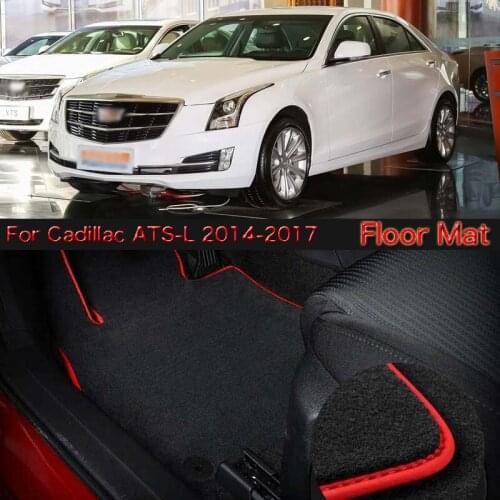 Savanini High Quality Soft Nylon Custom Made Non Slip Heavy Duty Floor Carpet Mat Rugs For Cadillac ATS-L 2014-2017