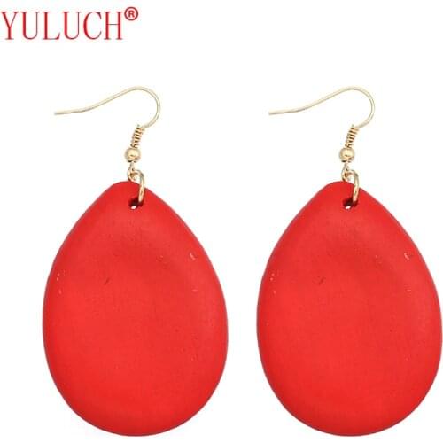 YULUCH African National New Color Big Drops Pendant for Fashion Women Jewelry Fashion Accessories Earrings Gifts