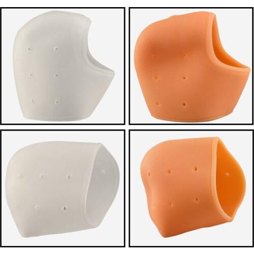 2 Pair Silicone Gel Moisturising Heel Socks Cracked Heel Care Protector Pads