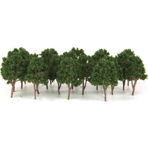 20PCS 1:150 Scale Model Trees N Gauge Layouts Railroad Garden Forest Diorama Scenery