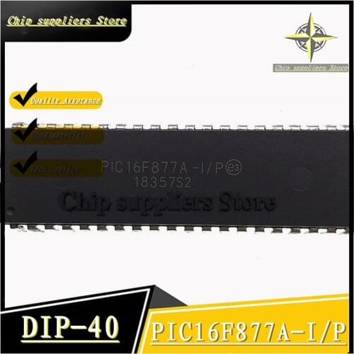 5PCS-10PCS) PIC16F877A-I/P DIP-40 PIC16F877A DIP40 16F877A Microcontroller chip IC New and original
