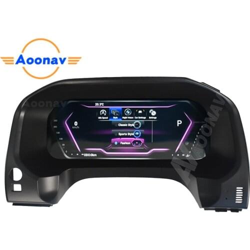 Android 9.0 Car LCD Meter instrument dashboard screen GPS Navigation For Toyota Land Crusier Prado 2010-2020 Multimedia player
