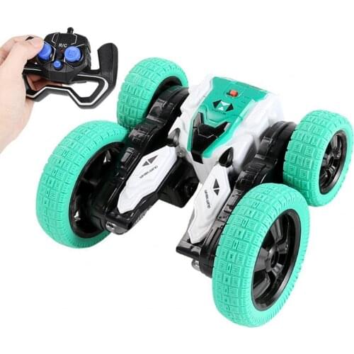 Remote Control Car Realistic Attractive Stable Double-Sided Twisting Vehicle Stunt Drift Deformation Buggy Car Toy for Kids