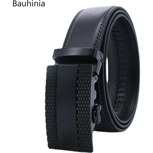 Bauhinia 105/110/115/120/125cm Mens Business Casual Belt Luxury Designer Youth Simple Automatic Buckle Belt
