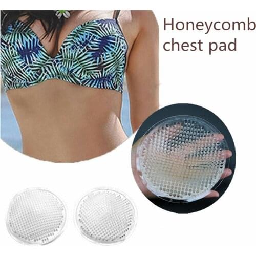 Four Types Invisible Silicone Waterproof Breathable Honeycomb Chest Pad Beach Wedding Women Underwear Stealth