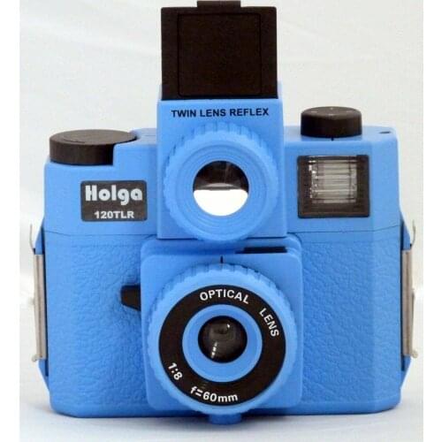 HOLGA 120TLR / 120 TLR Twin Lens Reflex Medium Format Film Blue Lomo Brand new
